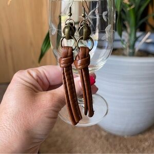 Handmade Dangle Earrings - Repurposed Pieces